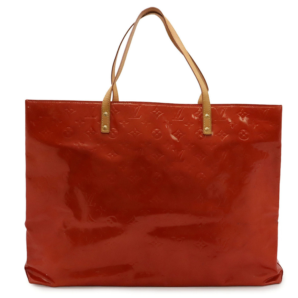 LOUIS VUITTON Monogram Vernis Lead Tote Bag Shoulder Enamel Rouge Red